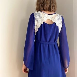 Amy Byer Navy Blue Formal Dress XL (14) kids